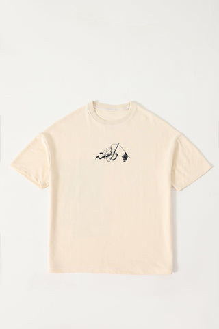 EYE OF THE STORM - BEIGE T-SHIRT - Rastah