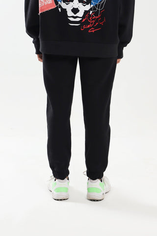 "KHABARDAR" HAND SCREEN PRINTED SWEATPANTS - Rastah