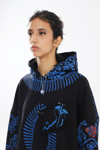 SURVEILLANCE BLOCK PRINT HOODIE - Rastah