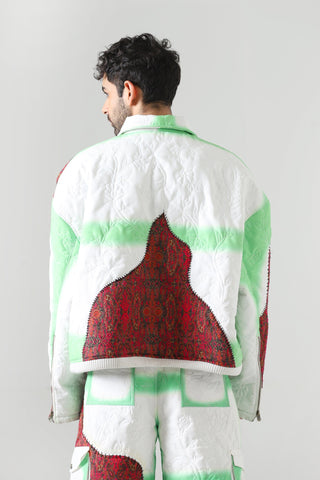 "Cloudy love" quilted jacket