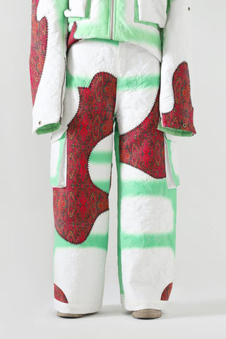 "Cloudy love" quilted trousers