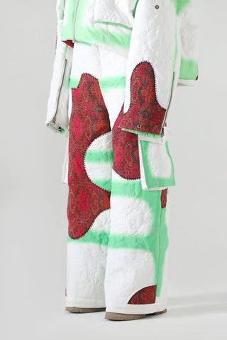 "Cloudy love" quilted trousers