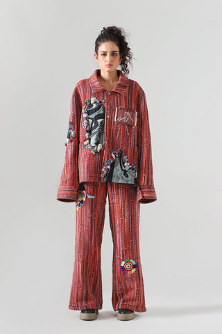 "Sadequain" jacquard embroidery jacket