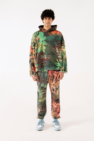 JUNGLE PRINTED FLEECE SWEATPANTS - Rastah