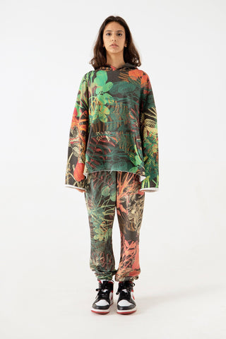 JUNGLE PRINTED HOODIE - Rastah