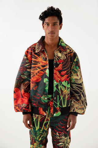 JUNGLE PRINT OVERSIZED BOMBER - Rastah
