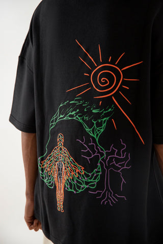 ECHOS OF THE PAST BLACK T-SHIRT - Rastah