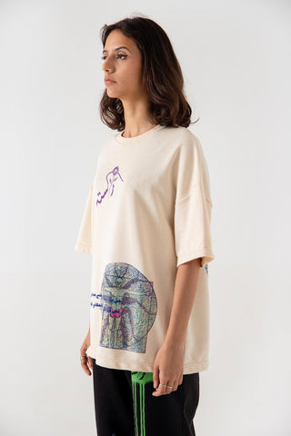 CHAL BULLEYA - BEIGE T-SHIRT - Rastah