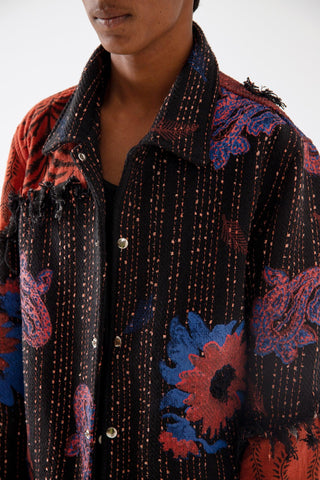 FIRE POPPY TWILL JACKET - Rastah