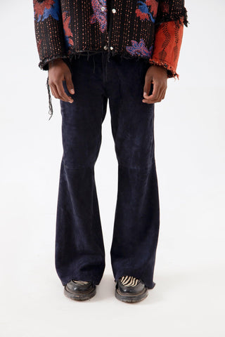 BLUE SUEDE PANTS - Rastah