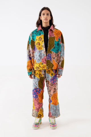 SILK BLOCKPRINT PATCHWORK JACKET V2 - Rastah
