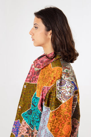 SILK BLOCKPRINT PATCHWORK JACKET V2 - Rastah