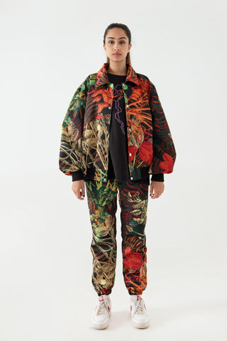 JUNGLE PRINT OVERSIZED BOMBER - Rastah