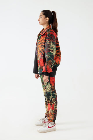 JUNGLE PRINT OVERSIZED BOMBER - Rastah