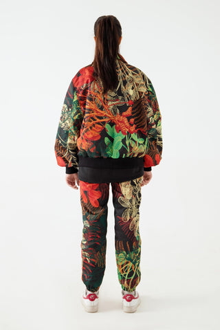 JUNGLE PRINT OVERSIZED BOMBER - Rastah
