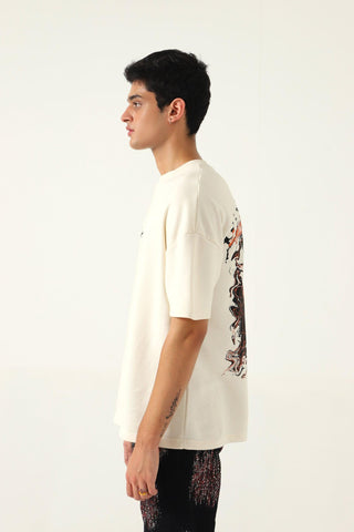 "DESTINY" BEIGE T SHIRT - Rastah