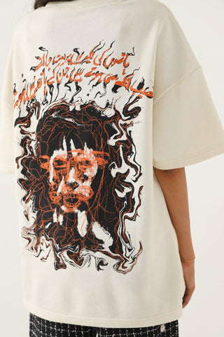 "DESTINY" BEIGE T SHIRT - Rastah