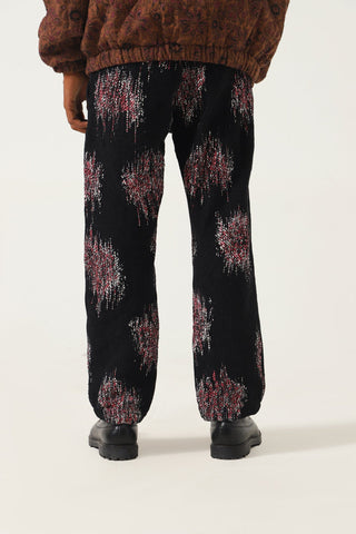 FLORAL WARP PRINT PANTS - Rastah