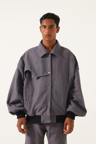 HANDWOVEN OVERSIZED BOMBER - Rastah