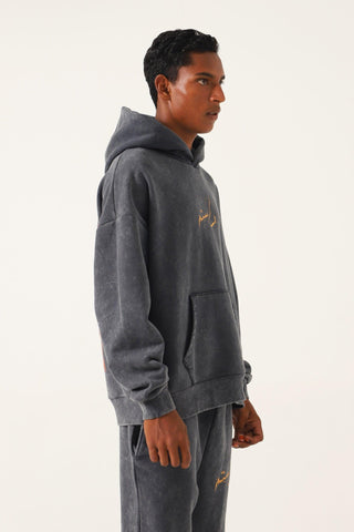 "BRAIN WASH" ACID GREY HOODIE - Rastah