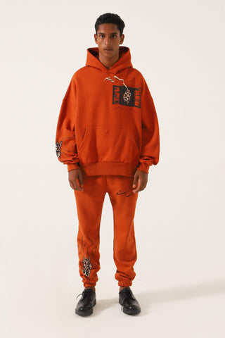 "ENLIGHTENMENT" RUST HOODIE - Rastah