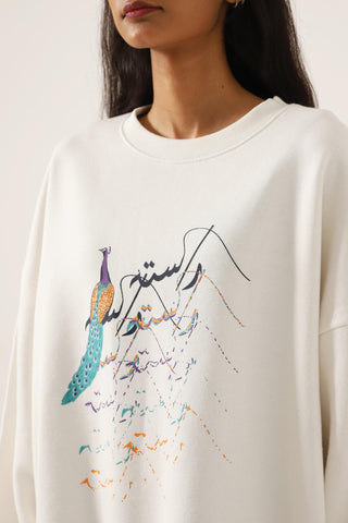 "EMPTY HEARTS" CREME SWEATSHIRT - Rastah