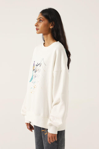 "EMPTY HEARTS" CREME SWEATSHIRT - Rastah