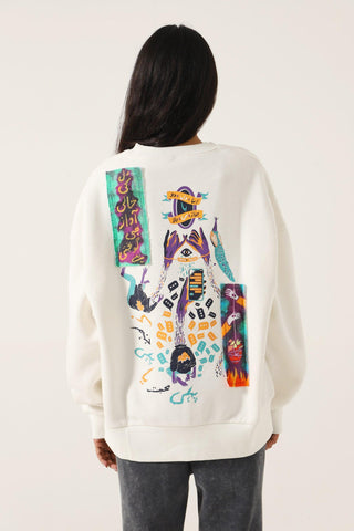 "EMPTY HEARTS" CREME SWEATSHIRT - Rastah