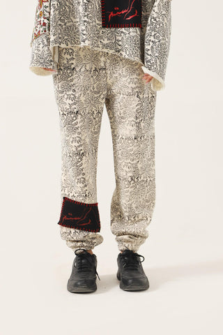 "PARADOX" BLOCK PRINT SWEATPANTS - Rastah