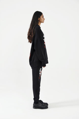 "LOVE POTION" HANDPRINTED SWEATPANTS - Rastah