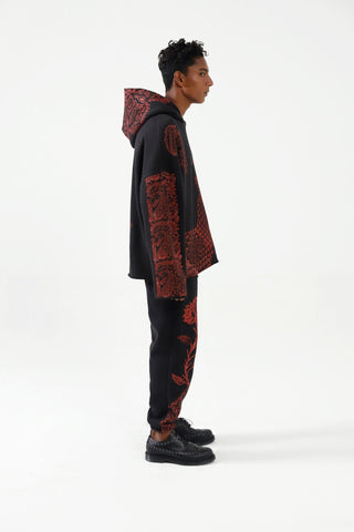 "KALAMKAAR" VERSION 2 BLOCKPRINT HOODIE - Rastah