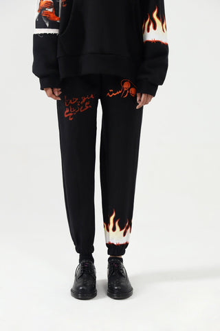 "SOCHTA HI REHTA HAI" HAND PRINTED SWEATPANTS - Rastah