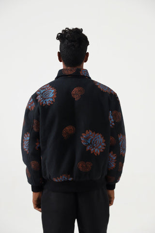 "LOST IN TRANSLATION" VERSION 2 BLOCKPRINT BOMBER JACKET - Rastah