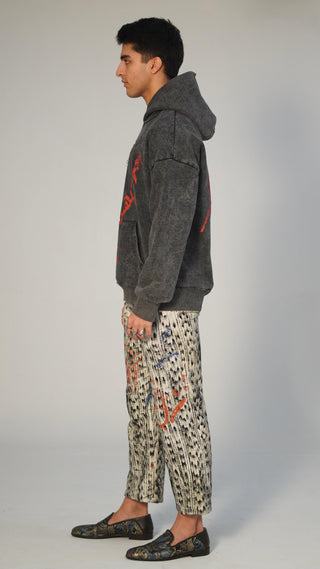 Exploding Mango Acid Wash Hoodie - Rastah