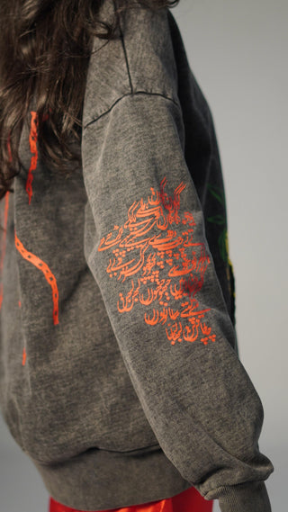Exploding Mango Acid Wash Hoodie - Rastah