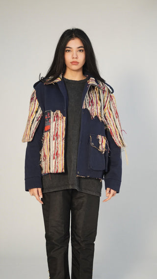 Chaos Camo and Denim Patch jacket - Rastah