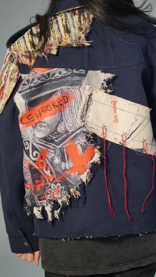 Chaos Camo and Denim Patch jacket - Rastah
