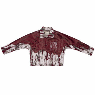 Silk and Jacquard Distressed Panel Jacket - Rastah