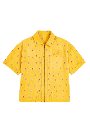 Aurelion embroidered khaddar button-down