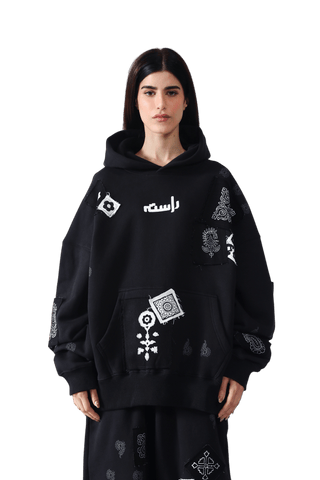 Celestial Patchwork Hoodie