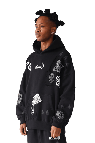 Celestial Patchwork Hoodie