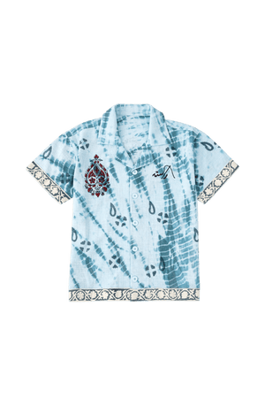 Sheesha block print button-down