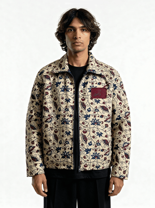 Reversible Ajrak friends & family jacket