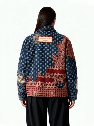 Reversible Ajrak friends & family jacket