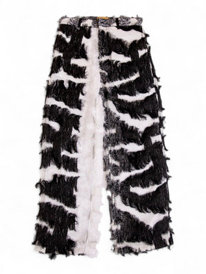 Shadow weave organza pants