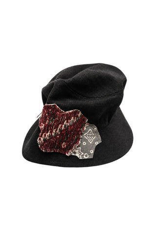 Black Acid Denim Bucket Hat