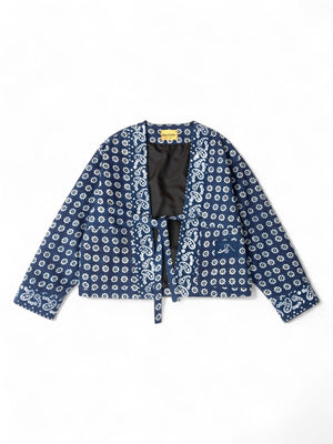 Indigo whisper kimono