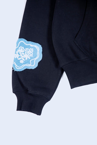 Graphics Black Oversized Premium Hoodie