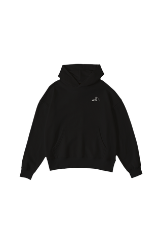 black logo hoodie (v1)