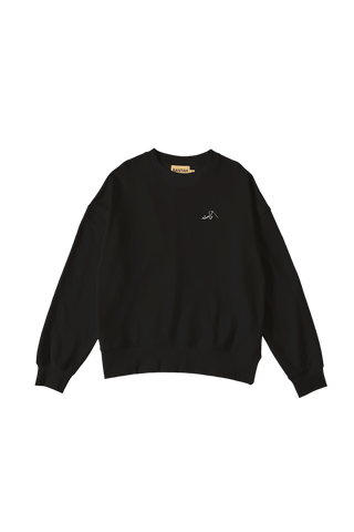 black logo sweatshirt (v1)